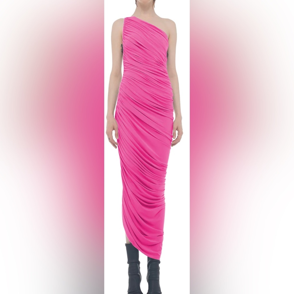 Large/40 Normakamali brand dress.  Revolve bright pink.